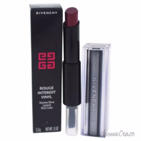 givenchy rouge interdit vinyl color in grenat envoutant